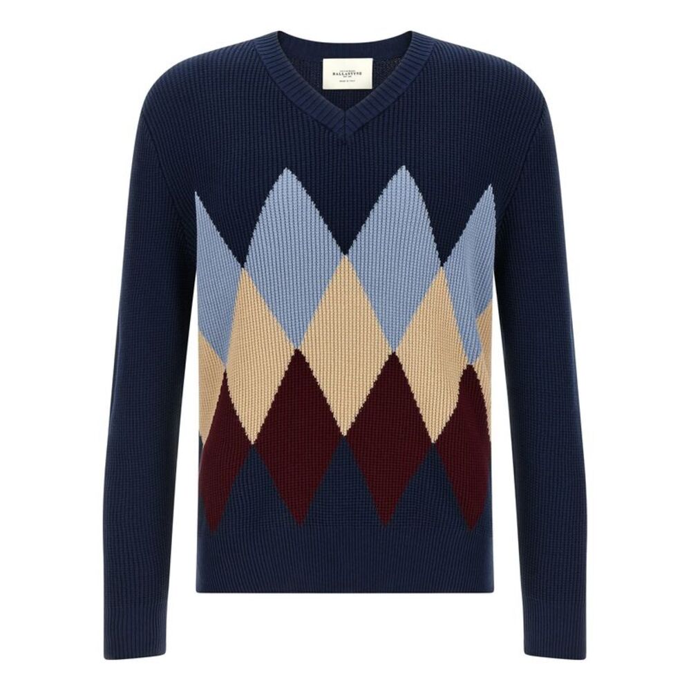 Ballantyne Men's Argyle Pattern Sweater